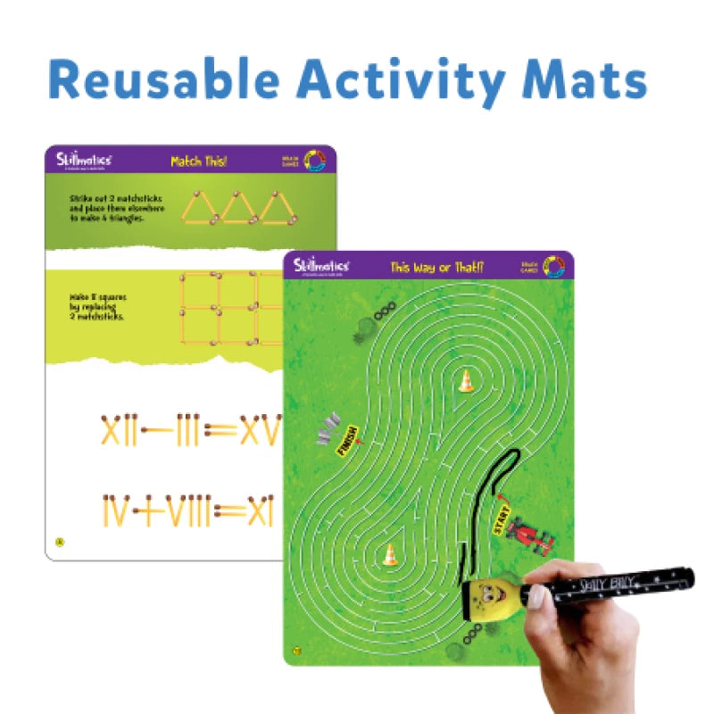 Brain Games | Reusable Activity Mats (ages 6+)