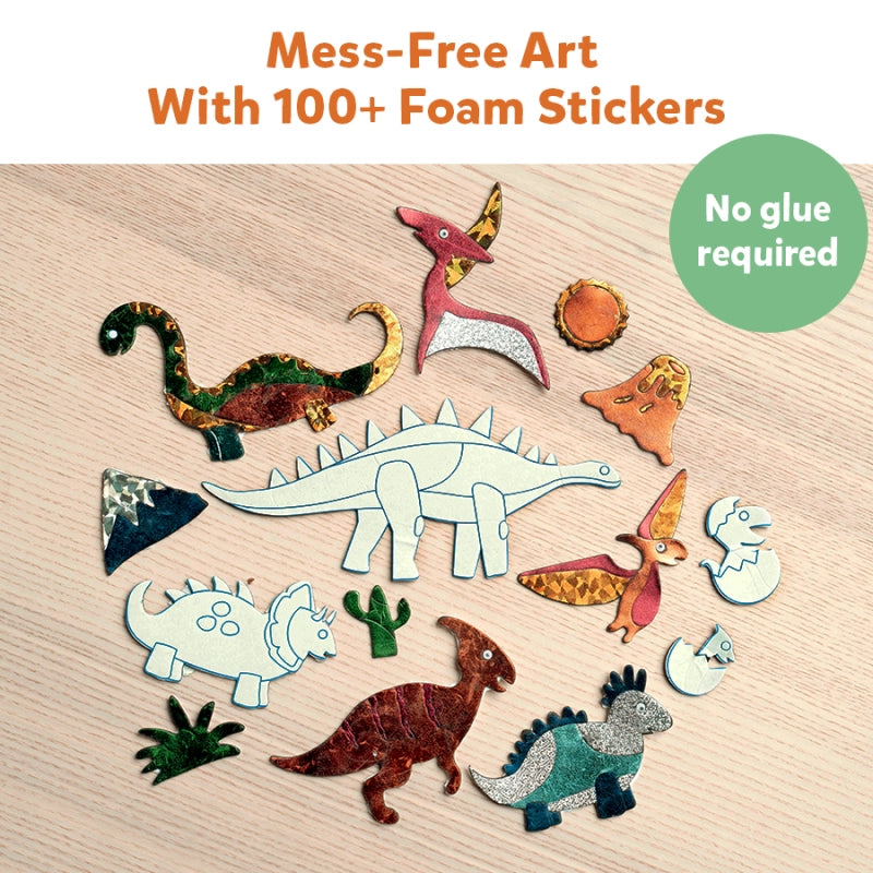 Foil Fun: World Of Dinosaurs |  No Mess Art Kit (ages 4-9)