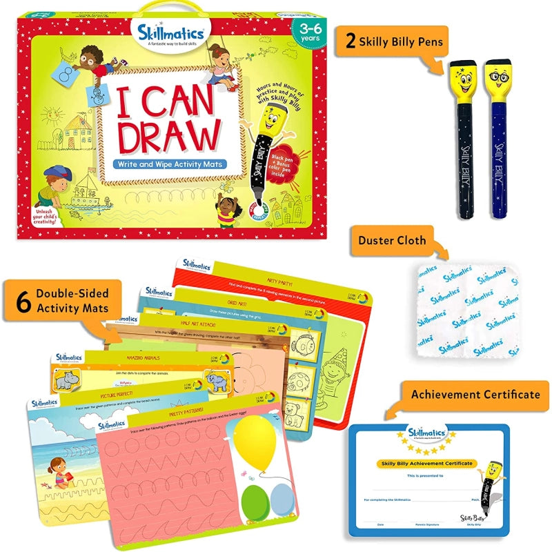 I Can Draw | Reusable Activity Mats (ages 3-6)