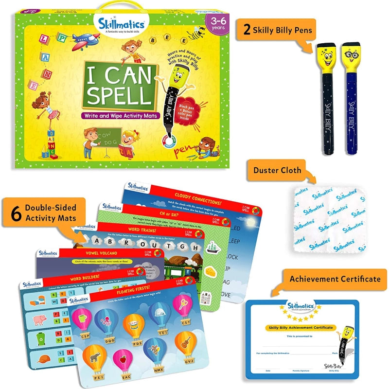 I Can Spell | Reusable Activity Mats (ages 3-6)