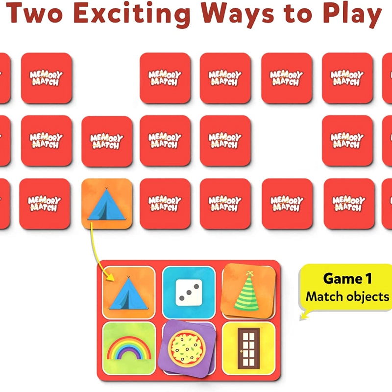 Memory Match: Shapes Around Us | Board Game (ages 3-7)