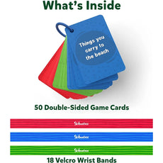 Game cards and wristbands from Rapid Rumble Outdoor educational tag game