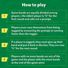 Game instructions for Rapid Rumble Outdoor educational tag game for ages 6+