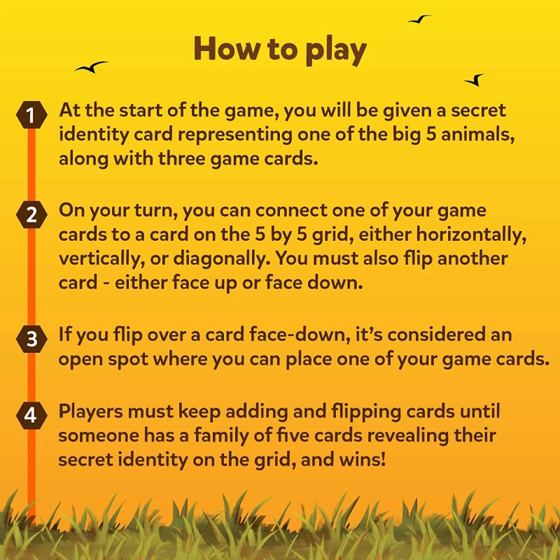 The Big 5 | Strategy Card Game (ages 6+)