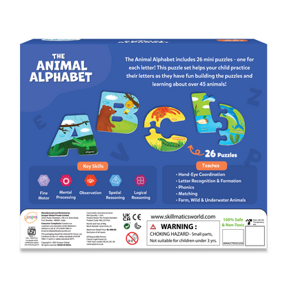 The Animal Alphabet | Fun & Educational Jigsaw Puzzle (ages 3-6)