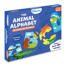 Animal alphabet puzzle box from The Animal Alphabet educational jigsaw for kids ages 3-6